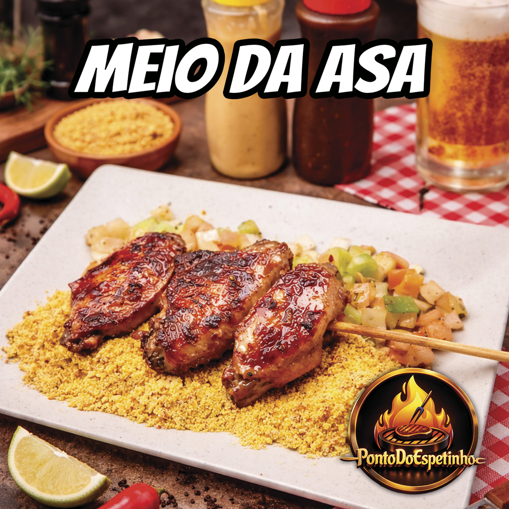 Asa de frango grelhada
